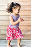 Girls Skater Skirt in Heart Sprinkles