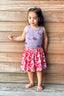 Girls Skater Skirt in Heart Sprinkles