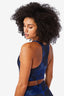 Hi-Shine Sports Bra in Navy Camo Stripe