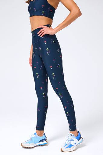 DuoKnit Leggings in Mini Mushrooms