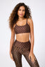 Hi-Shine Scoop Neck Bra in Cafe Geo