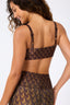 Hi-Shine Scoop Neck Bra in Cafe Geo