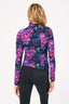 Mesh Mockneck in Floral Noir