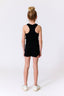 Girls Rib Tank in Black