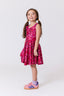Girls Skater Dress in Neon Cheetah