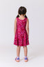 Girls Skater Dress in Neon Cheetah