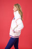 Blue Jays Quarter Zip with Baseball Stitch