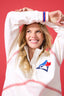 Blue Jays Quarter Zip with Baseball Stitch