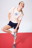 Blue Jays Baseball Stitch Tee in Sugar Swizzle