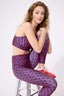Hi-Shine Sports Bra in Navy Pink Geo