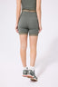TLC Lace Trim Booty Short in Moss