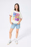 Nationals Vintage Tee in Neon Logos