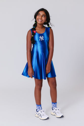 Yankees Girls Skater Dress in Blue Ombre