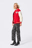 Chiefs Bomber Jacket in Red and Sugar Swizzle