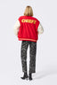 Chiefs Bomber Jacket in Red and Sugar Swizzle