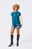 Eagles Bomber Jacket in Midnight Green and Sugar Swizzle