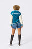 Eagles Bomber Jacket in Midnight Green and Sugar Swizzle