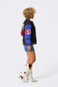 NY Giants Bomber Jacket in Historic Colorblock