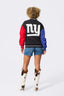 NY Giants Bomber Jacket in Historic Colorblock