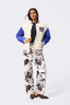NY Giants Bomber Jacket in Sugar Swizzle and Blue