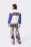 NY Giants Bomber Jacket in Sugar Swizzle and Blue