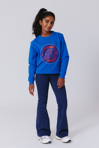 Knicks Girls Crew in Blue Gems