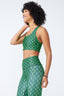 Hi-Shine Sports Bra in Emerald Metallic