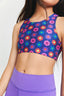 Girls Sports Bra in Heart Floral