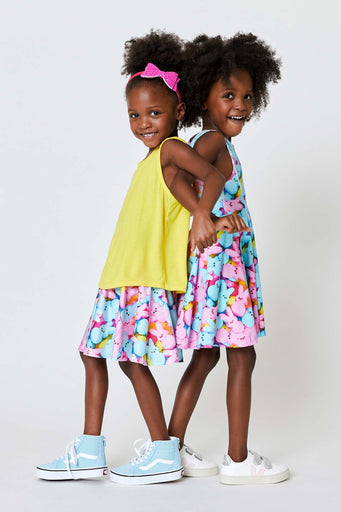 Girls Skater Skirt in Marshmallow Bunnies