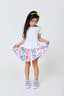Girls Skater Skirt in Marshmallow Bunnies
