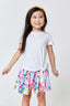 Girls Skater Skirt in Marshmallow Bunnies