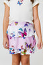 Girls Tiered Skirt in Neon Butterflies