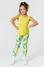 Toddler Leggings in Aqua Lemon Spritz